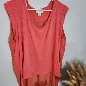 Plus size hi low top